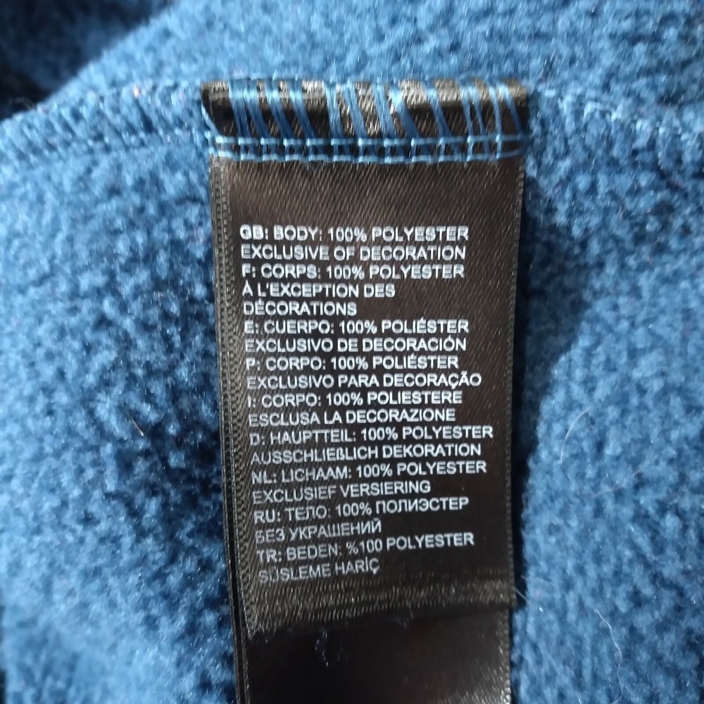 The North Face sweater pullover 1/4 zip men's XL extra‎ large Blue fleece - Picture 12 of 12